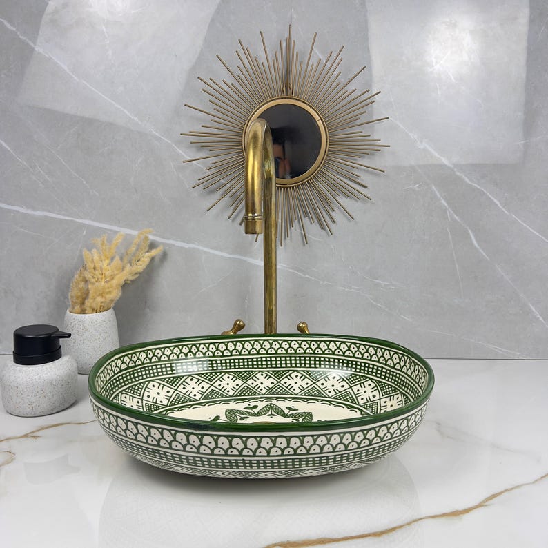 Handcrafted Oval Ceramic Sink #5