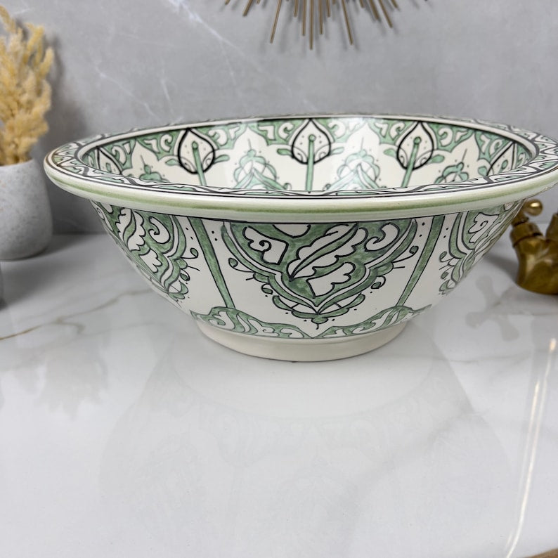  Handmade Moroccan Ceramic Sink #56