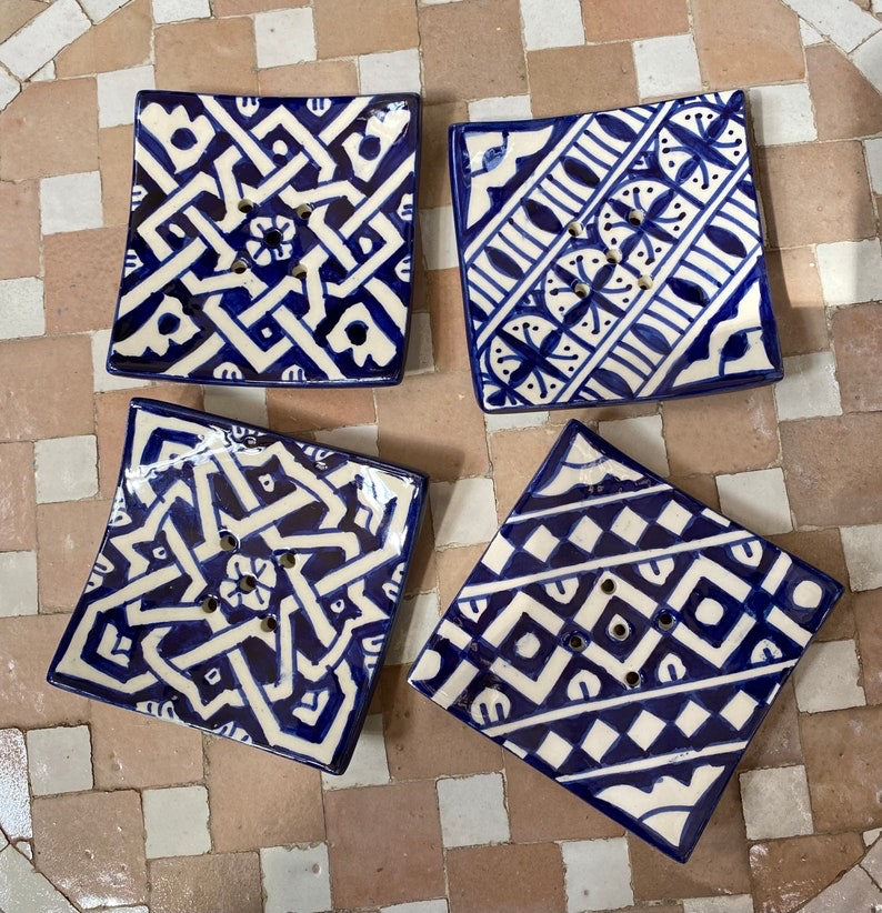 Set of Moroccan Ceramic Soap Dish #13