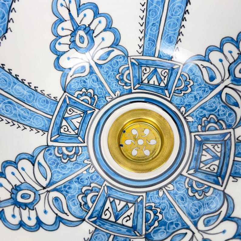  Handmade Moroccan Ceramic Sink #56