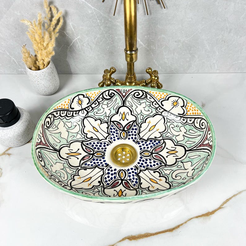 Handcrafted Oval Ceramic Sink #5