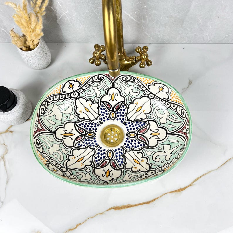 Handcrafted Oval Ceramic Sink #5