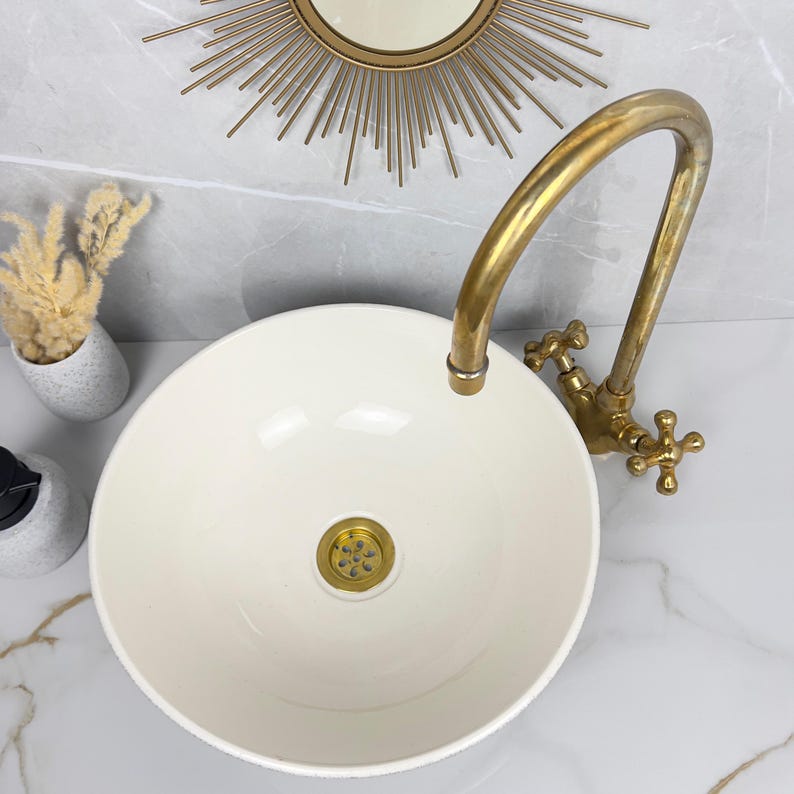  Handmade Moroccan Ceramic Sink #56