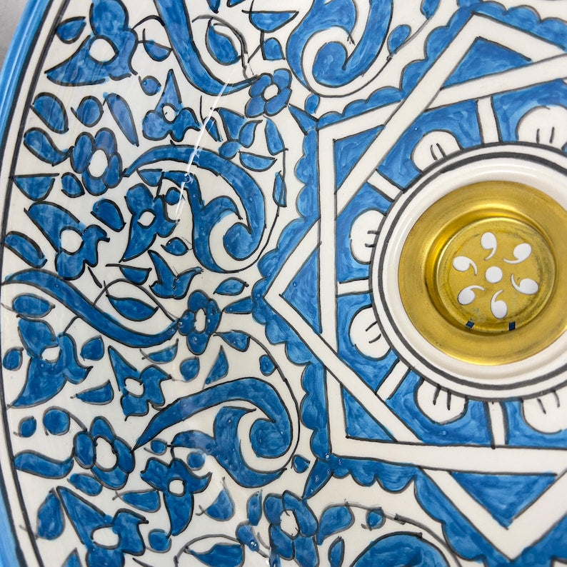  Handmade Moroccan Ceramic Sink #56