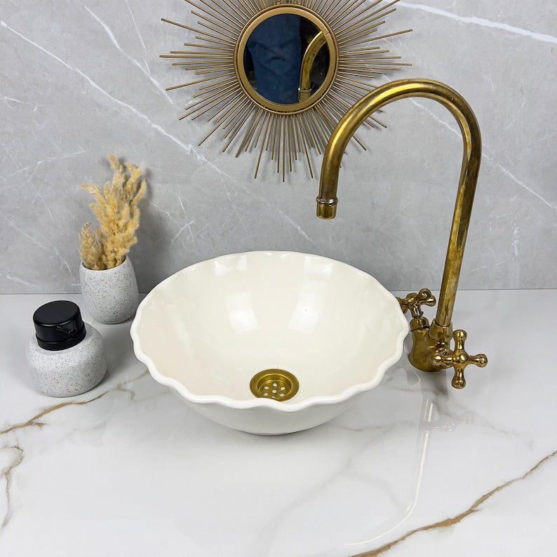  Handmade Moroccan Ceramic Sink #56