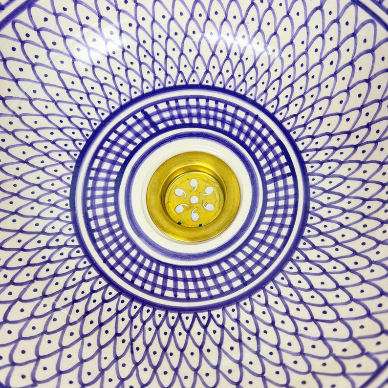  Handmade Moroccan Ceramic Sink #56