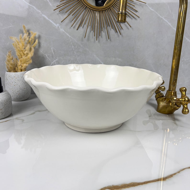  Handmade Moroccan Ceramic Sink #56