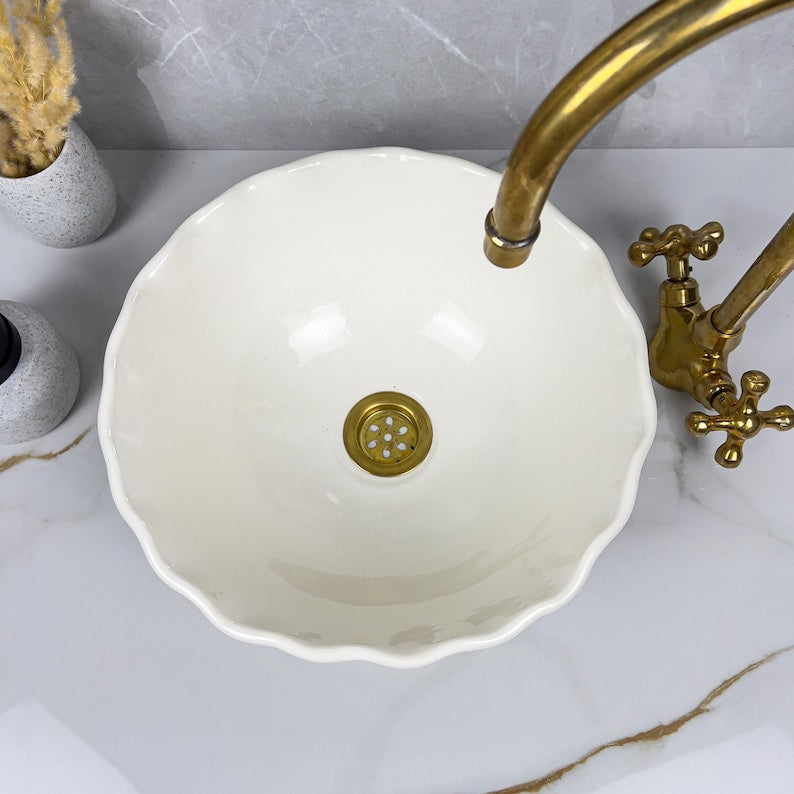  Handmade Moroccan Ceramic Sink #56