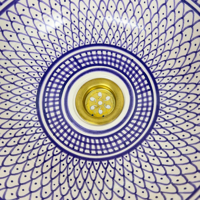  Handmade Moroccan Ceramic Sink #56