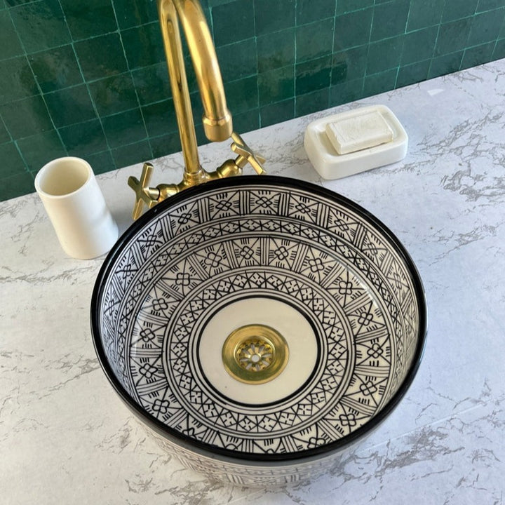 Handmade Moroccan Ceramic Sink #276