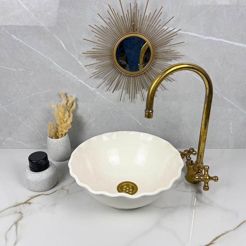  Handmade Moroccan Ceramic Sink #56