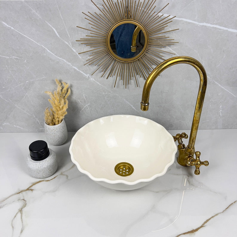  Handmade Moroccan Ceramic Sink #56