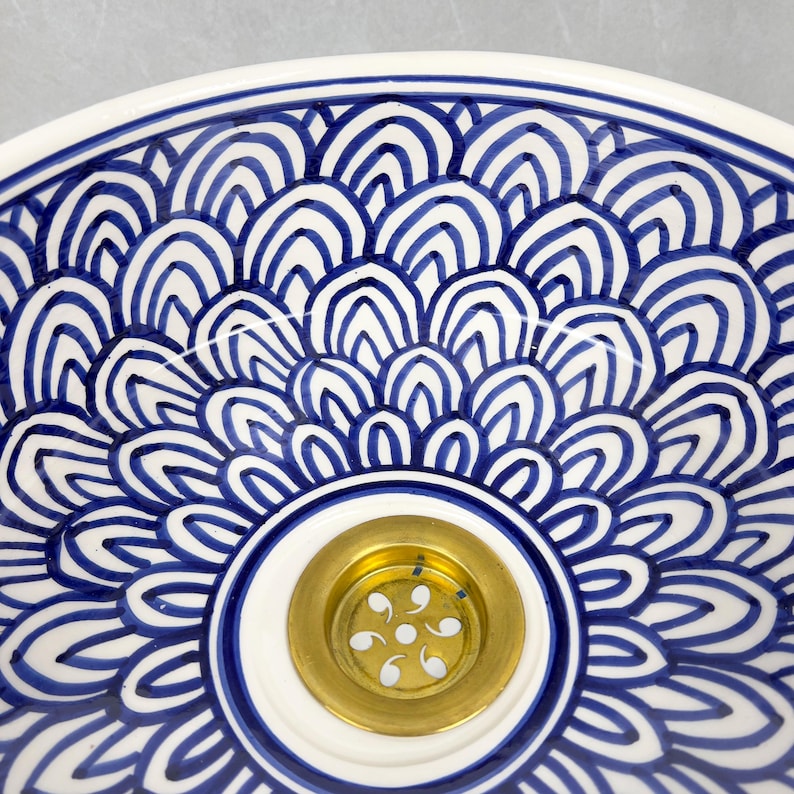  Handmade Moroccan Ceramic Sink #56