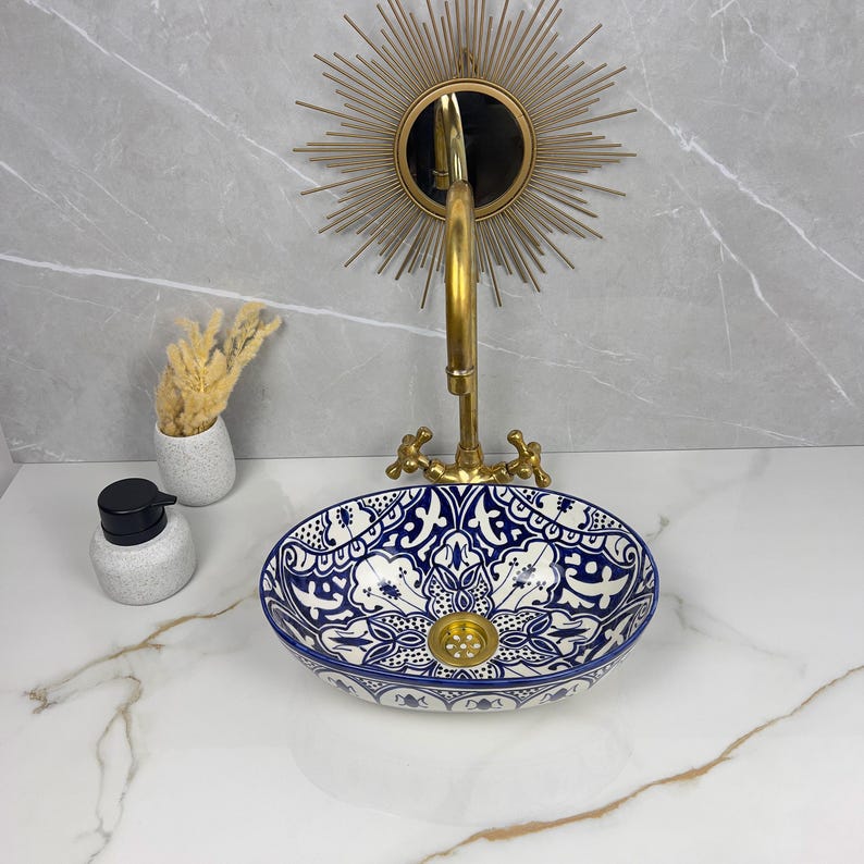 Handcrafted Oval Ceramic Sink #5