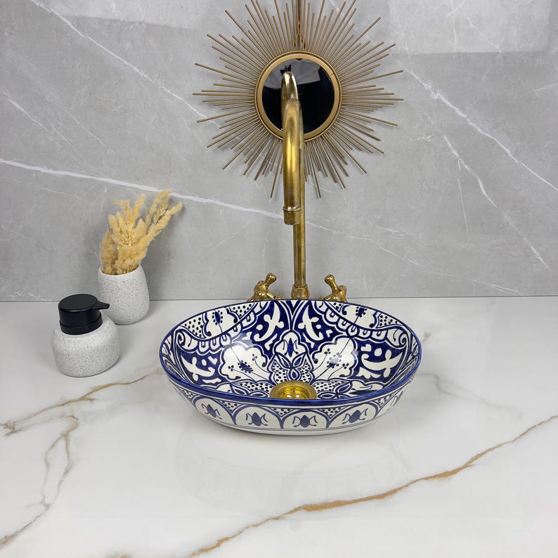 Handcrafted Oval Ceramic Sink #5