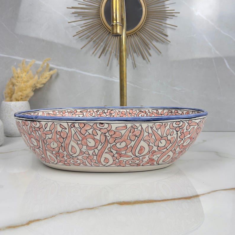 Handcrafted Oval Ceramic Sink #5