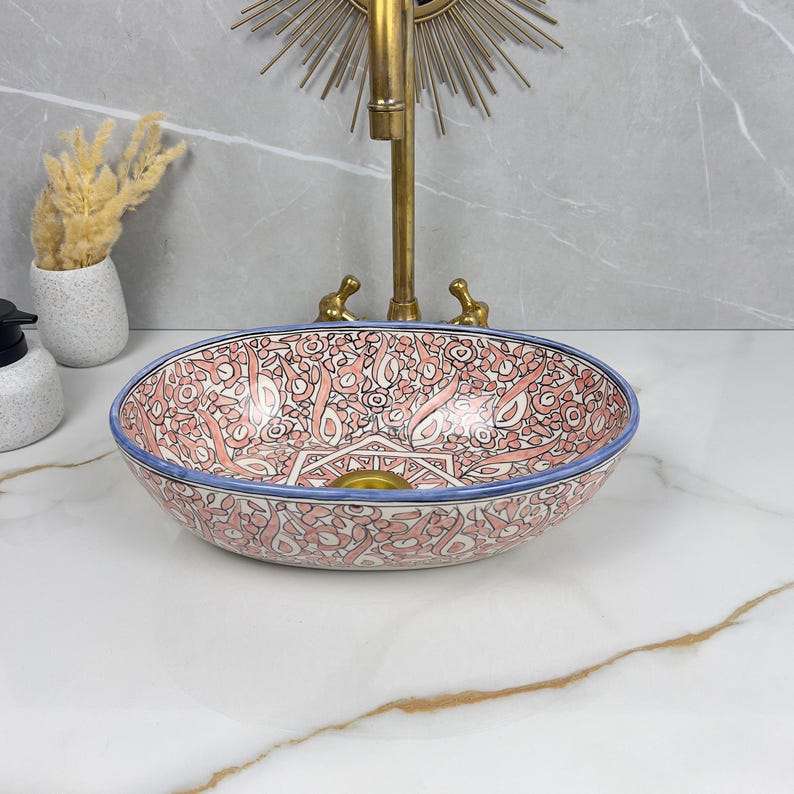 Handcrafted Oval Ceramic Sink #5