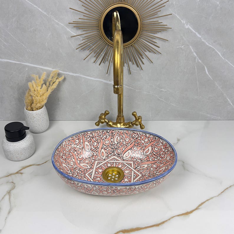 Handcrafted Oval Ceramic Sink #5