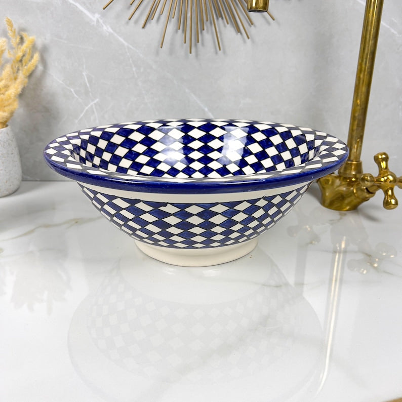 Handmade Moroccan Ceramic Sink #56