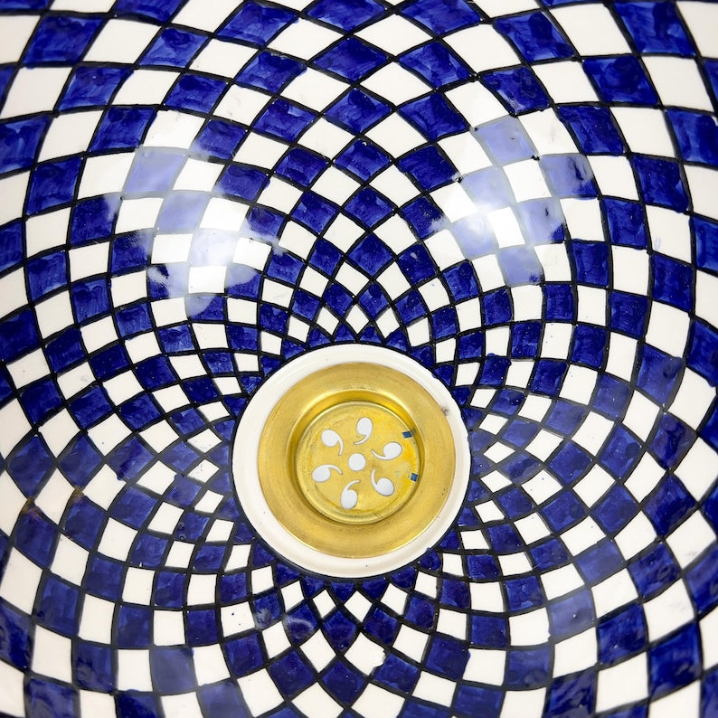  Handmade Moroccan Ceramic Sink #56