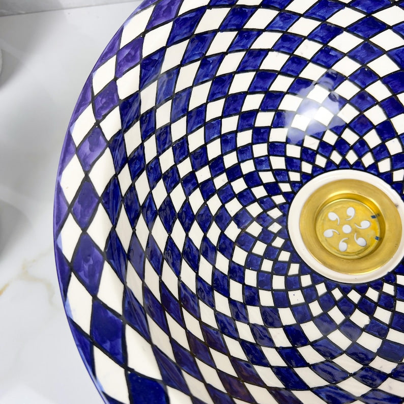  Handmade Moroccan Ceramic Sink #56
