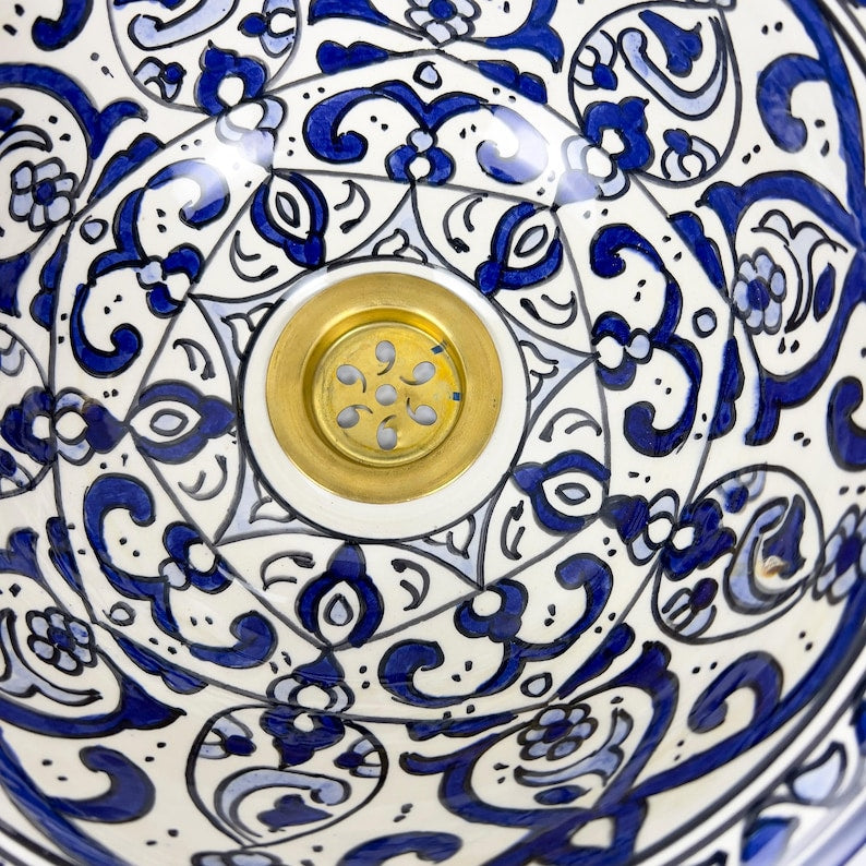  Handmade Moroccan Ceramic Sink #56