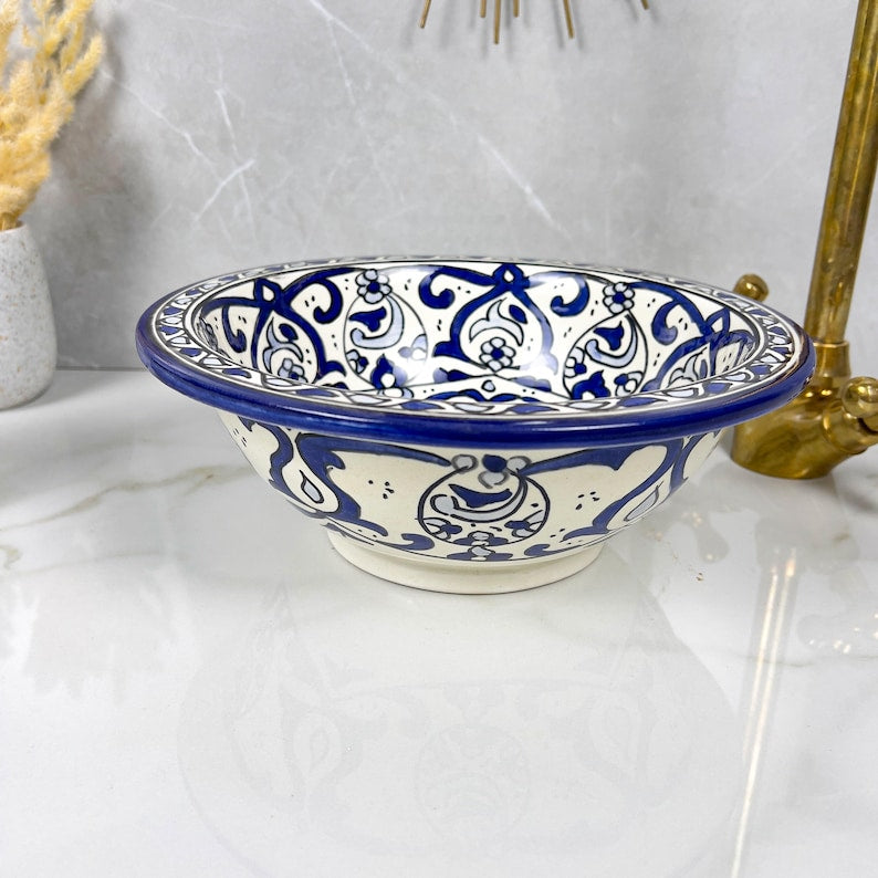  Handmade Moroccan Ceramic Sink #56