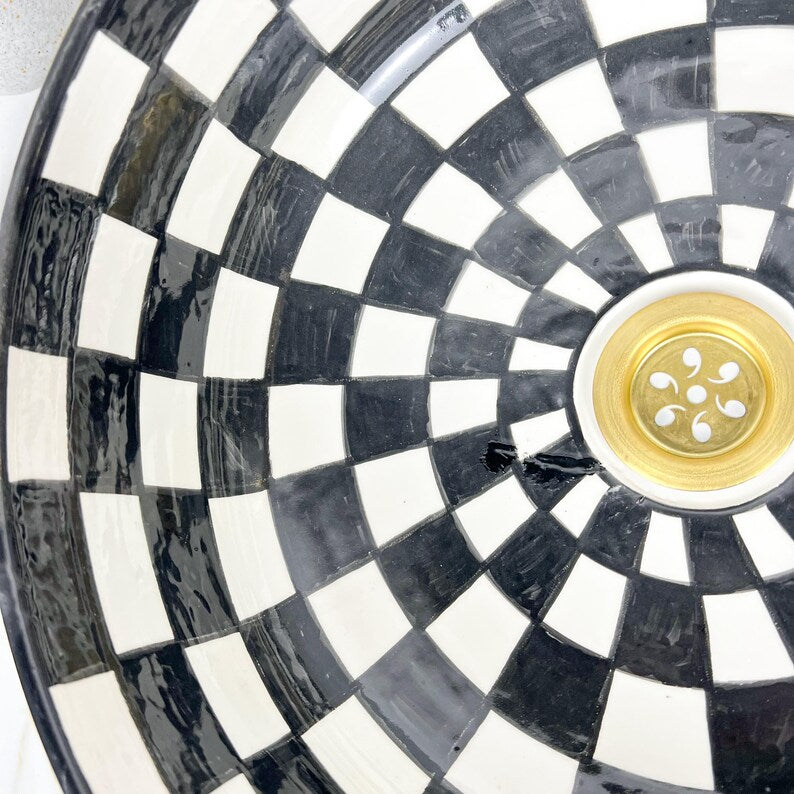  Handmade Moroccan Ceramic Sink #56
