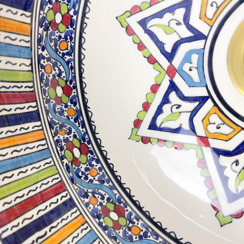  Handmade Moroccan Ceramic Sink #56