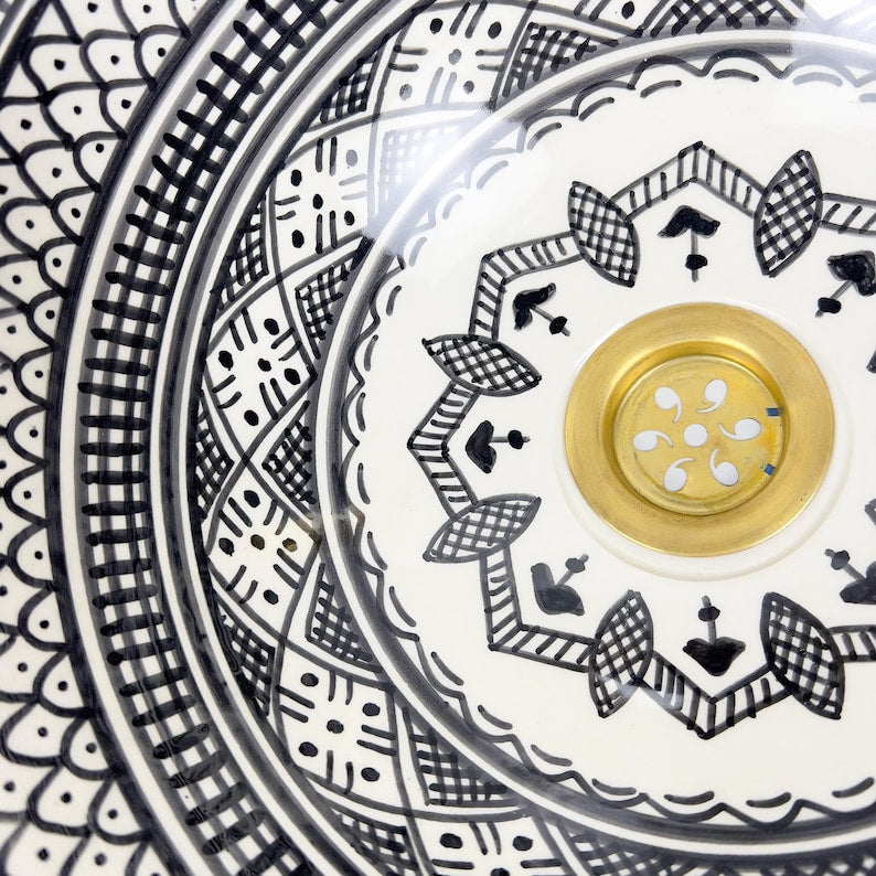  Handmade Moroccan Ceramic Sink #56