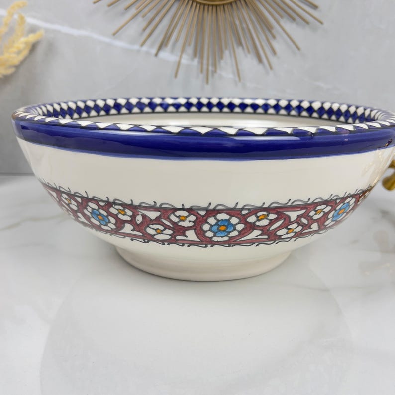  Handmade Moroccan Ceramic Sink #56