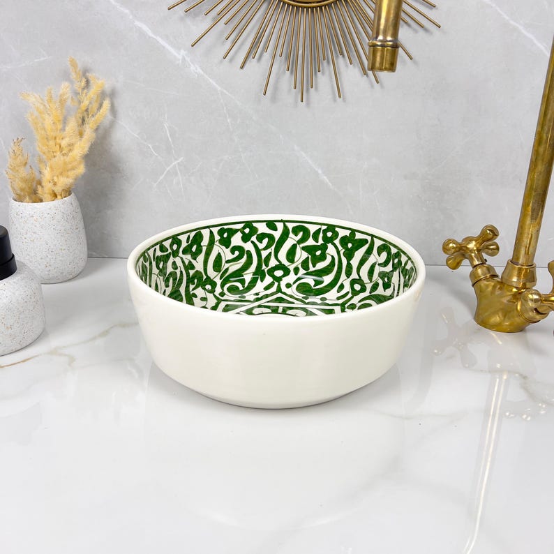  Handmade Moroccan Ceramic Sink #56