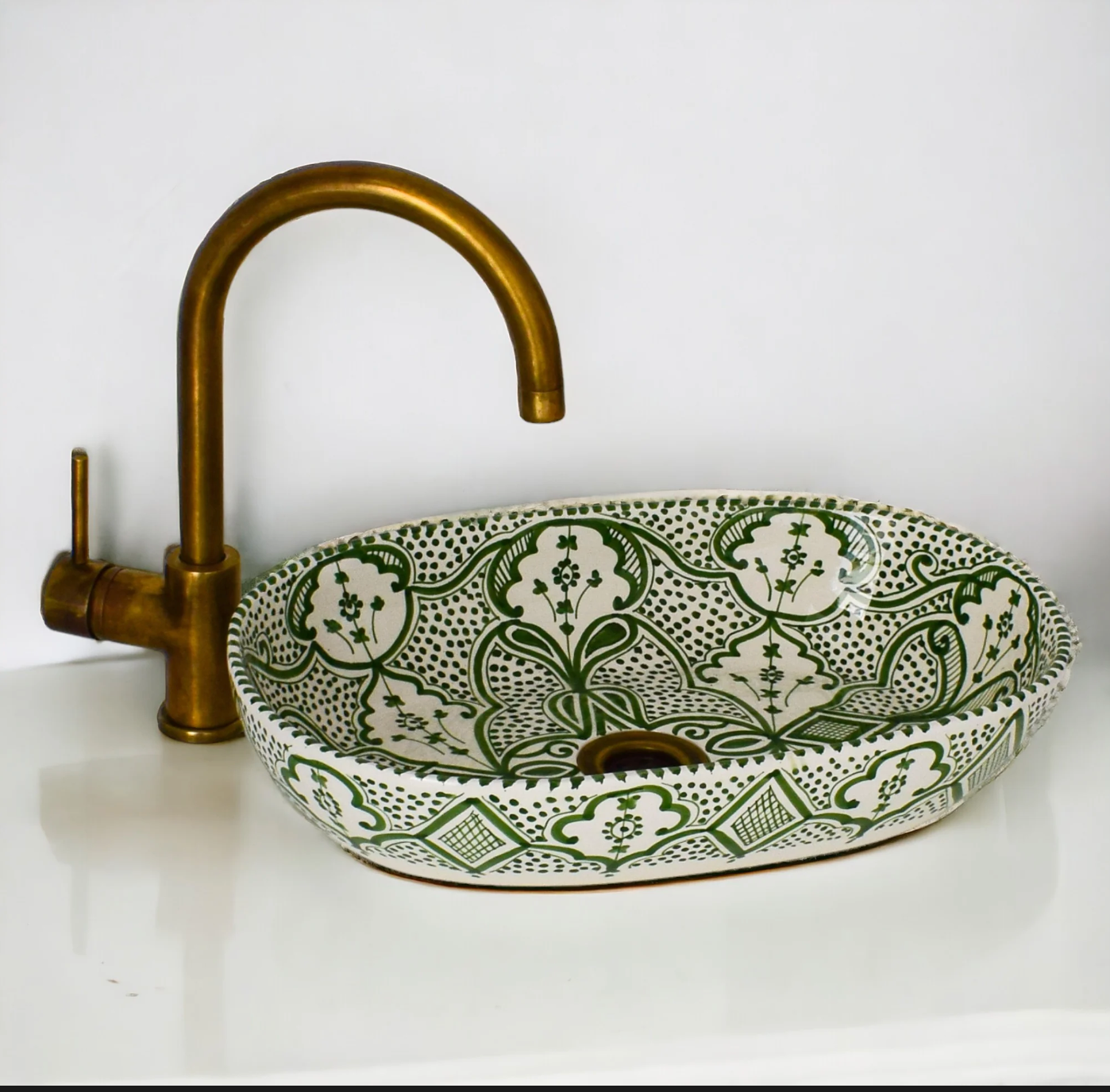 Handcrafted Oval Ceramic Sink #5