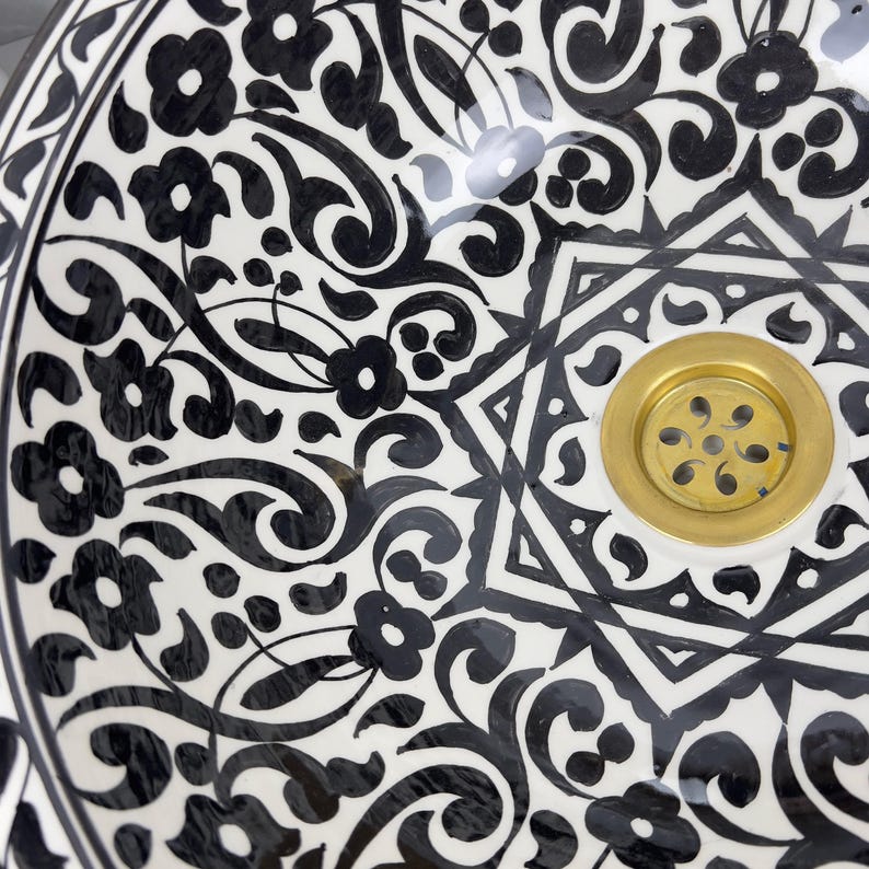  Handmade Moroccan Ceramic Sink #56