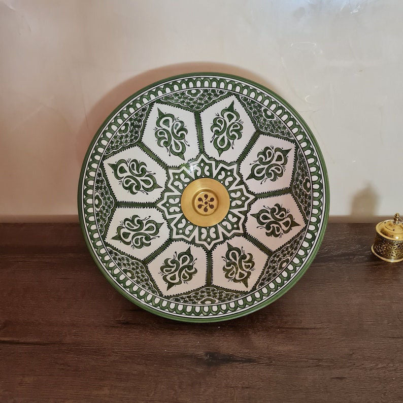 Handmade Moroccan Ceramic Sink #229