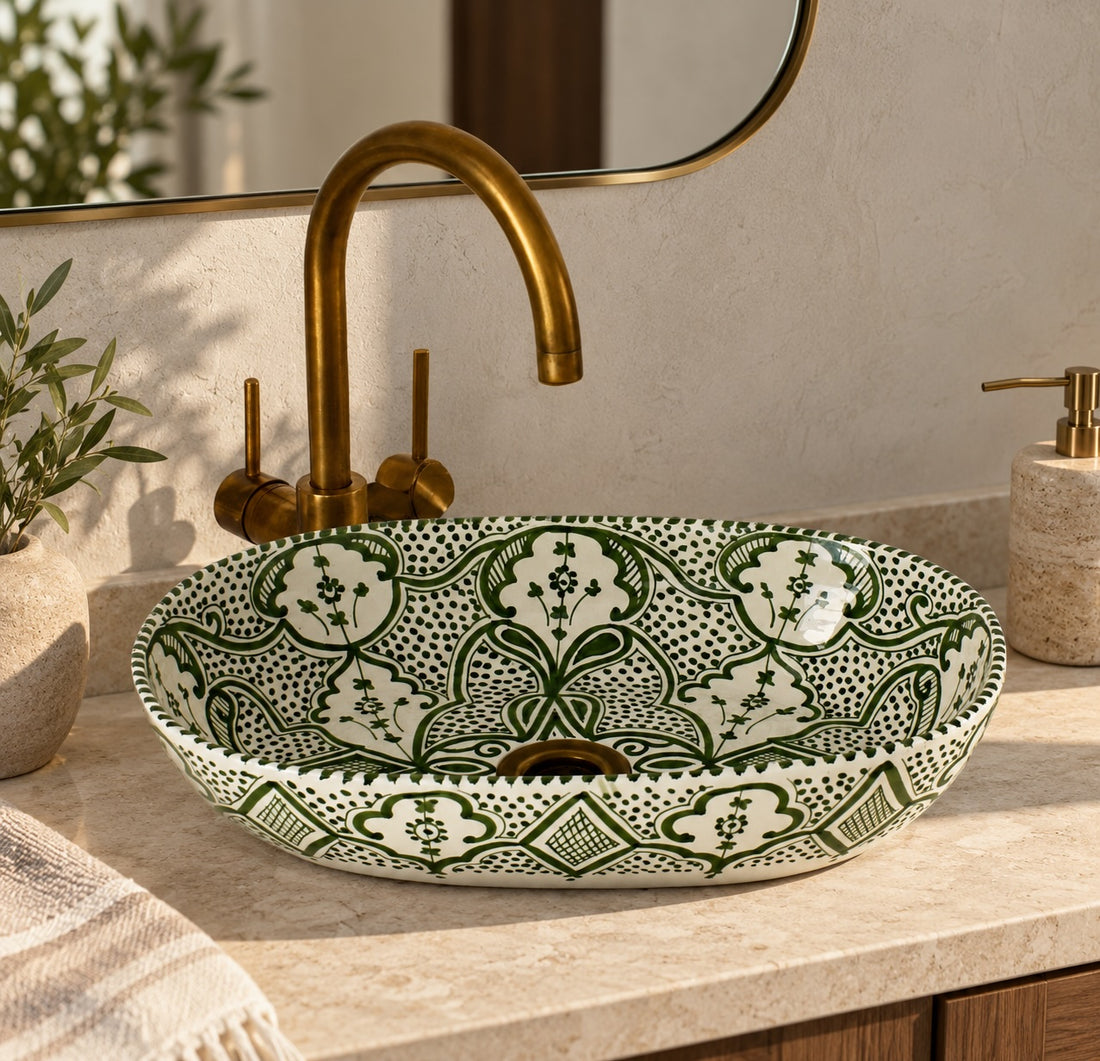 Handcrafted Oval Ceramic Sink #5