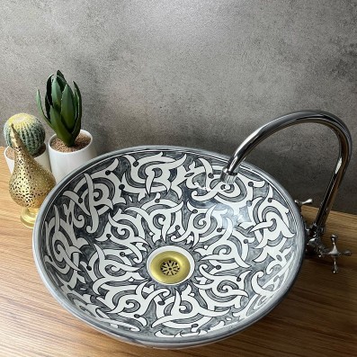 Moroccan sink | bathroom sink | Handcrafted moroccan bathroom sink #216