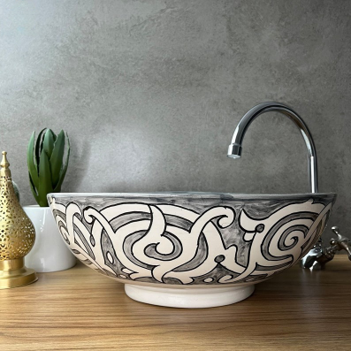 Moroccan sink | bathroom sink | Handcrafted moroccan bathroom sink #216