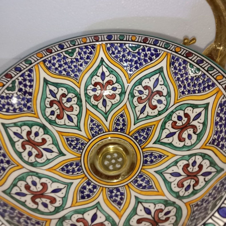 Handmade Moroccan Ceramic Sink #277