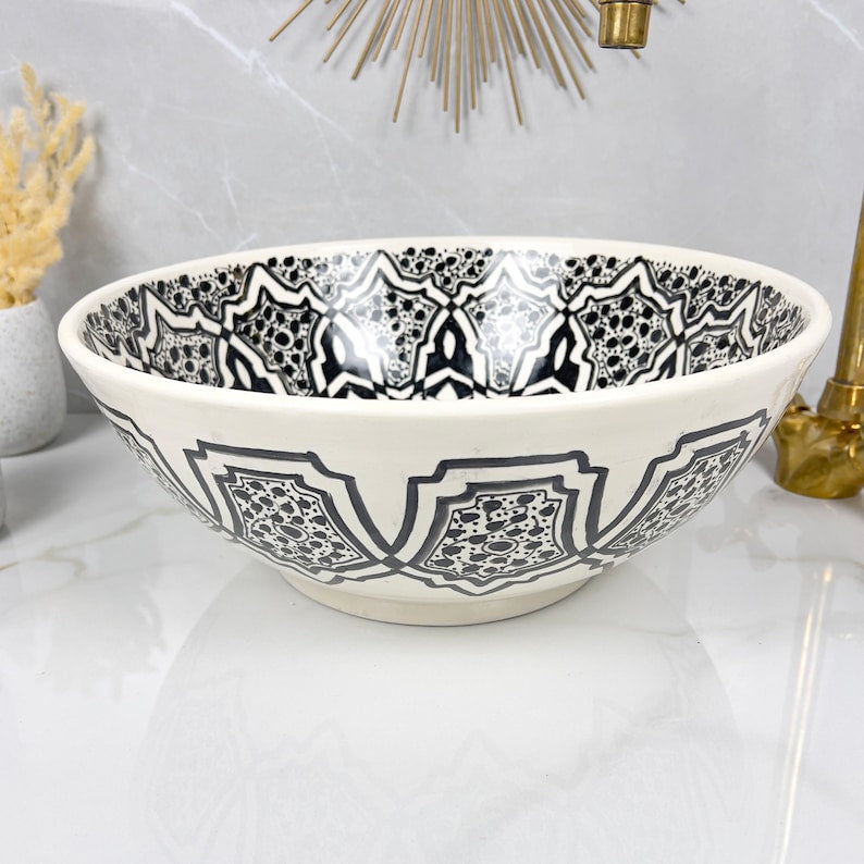  Handmade Moroccan Ceramic Sink #56
