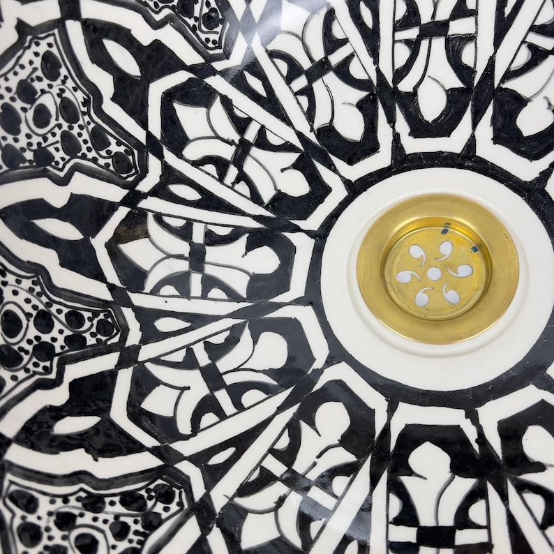  Handmade Moroccan Ceramic Sink #56