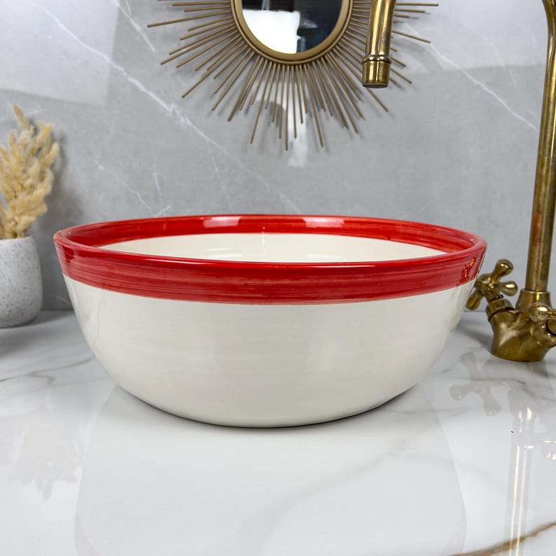  Handmade Moroccan Ceramic Sink #56