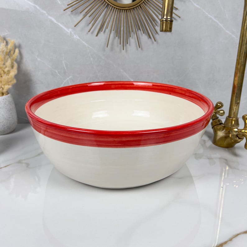  Handmade Moroccan Ceramic Sink #56