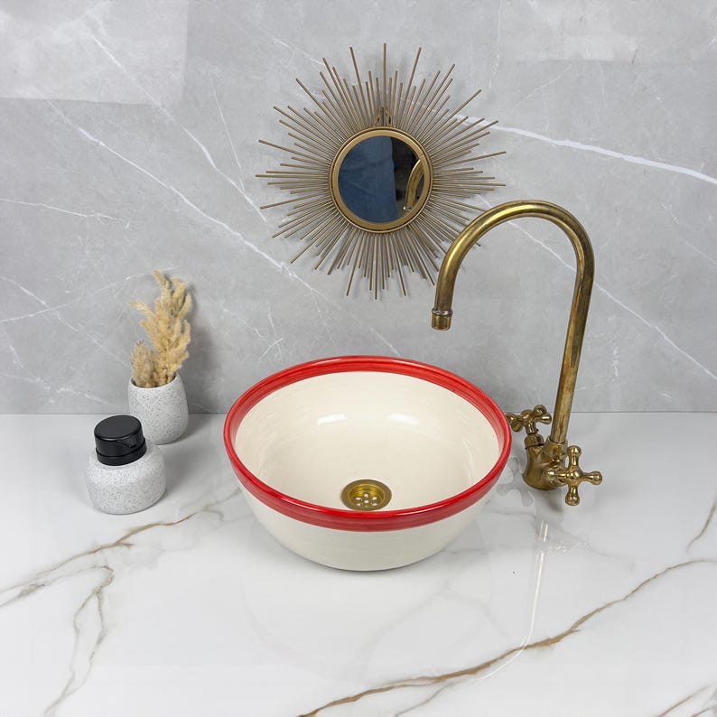  Handmade Moroccan Ceramic Sink #56