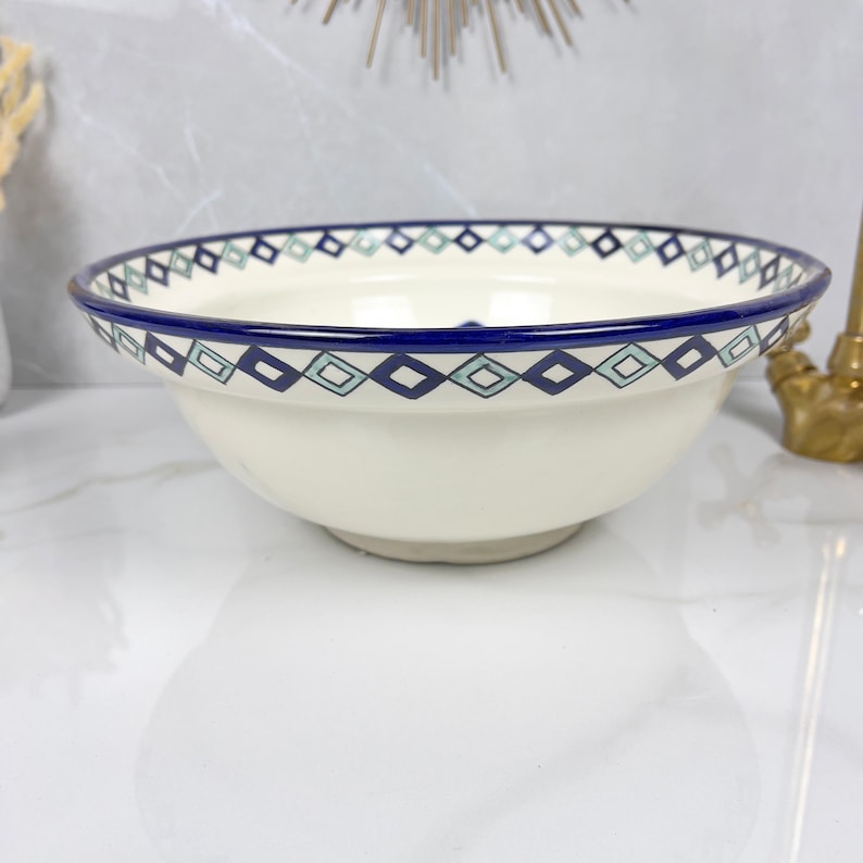  Handmade Moroccan Ceramic Sink #56
