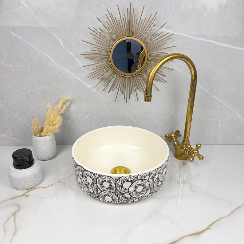  Handmade Moroccan Ceramic Sink #56