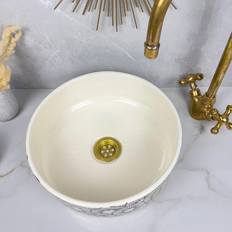  Handmade Moroccan Ceramic Sink #56