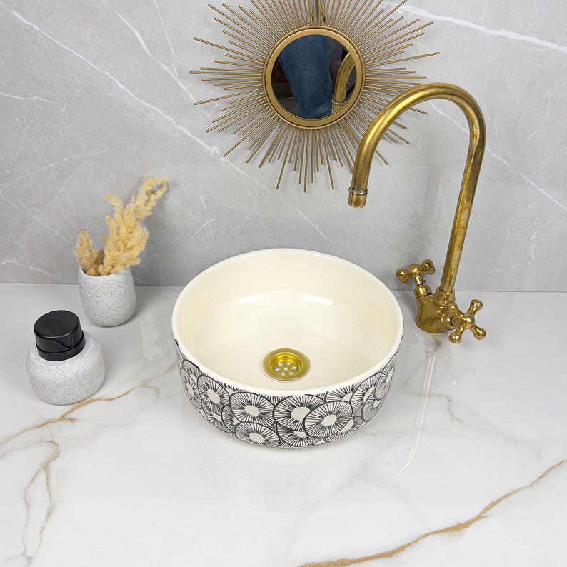  Handmade Moroccan Ceramic Sink #56