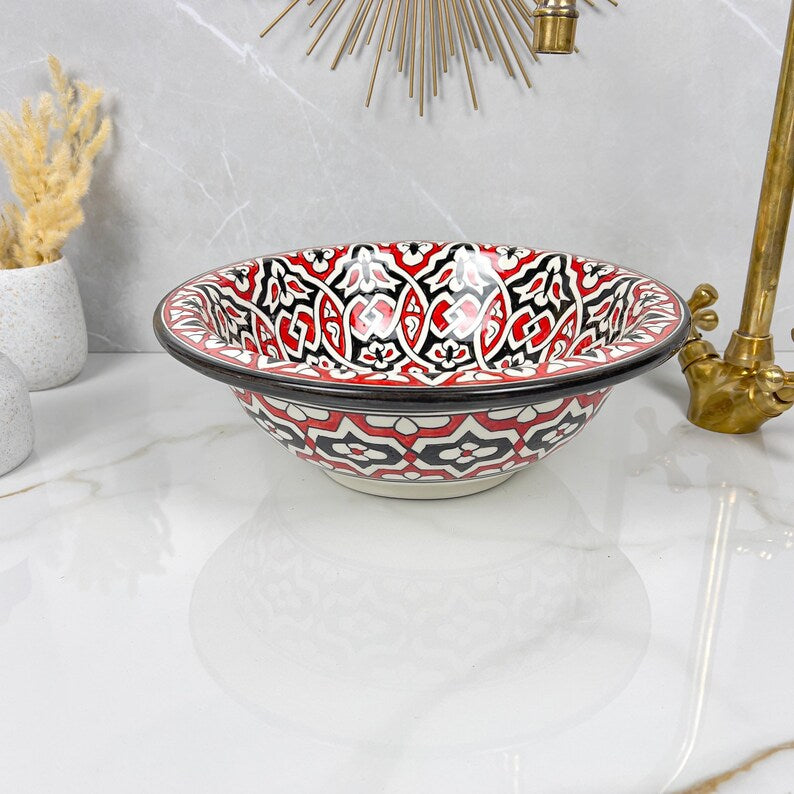  Handmade Moroccan Ceramic Sink #56