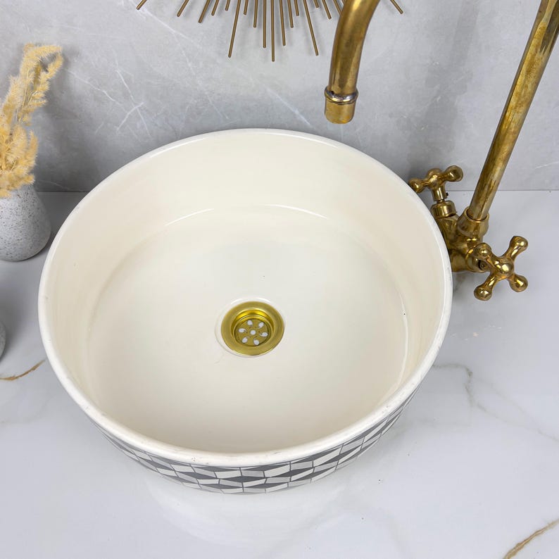  Handmade Moroccan Ceramic Sink #56